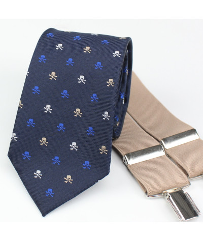 Azul Calaveras/Tirante Beige